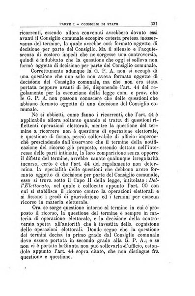 La giustizia amministrativa raccolta di decisioni e pareri del Consiglio di Stato, decisioni della Corte dei conti, sentenze della Cassazione di Roma, e decisioni delle Giunte provinciali amministrative