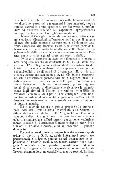 La giustizia amministrativa raccolta di decisioni e pareri del Consiglio di Stato, decisioni della Corte dei conti, sentenze della Cassazione di Roma, e decisioni delle Giunte provinciali amministrative