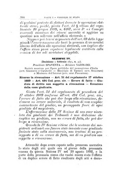 La giustizia amministrativa raccolta di decisioni e pareri del Consiglio di Stato, decisioni della Corte dei conti, sentenze della Cassazione di Roma, e decisioni delle Giunte provinciali amministrative