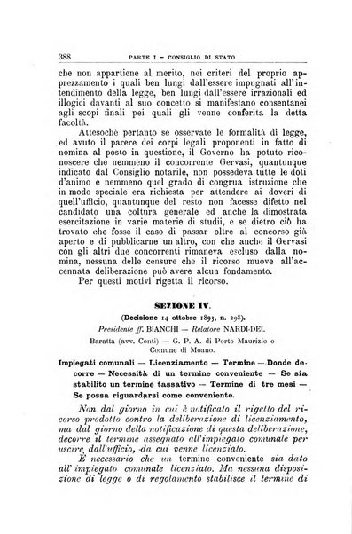 La giustizia amministrativa raccolta di decisioni e pareri del Consiglio di Stato, decisioni della Corte dei conti, sentenze della Cassazione di Roma, e decisioni delle Giunte provinciali amministrative