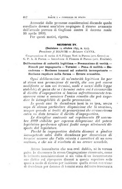 La giustizia amministrativa raccolta di decisioni e pareri del Consiglio di Stato, decisioni della Corte dei conti, sentenze della Cassazione di Roma, e decisioni delle Giunte provinciali amministrative