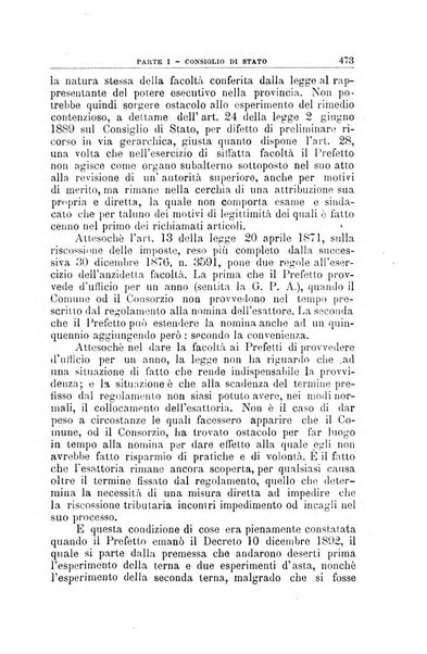 La giustizia amministrativa raccolta di decisioni e pareri del Consiglio di Stato, decisioni della Corte dei conti, sentenze della Cassazione di Roma, e decisioni delle Giunte provinciali amministrative