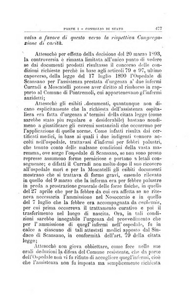 La giustizia amministrativa raccolta di decisioni e pareri del Consiglio di Stato, decisioni della Corte dei conti, sentenze della Cassazione di Roma, e decisioni delle Giunte provinciali amministrative