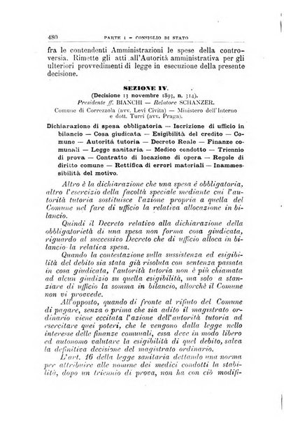 La giustizia amministrativa raccolta di decisioni e pareri del Consiglio di Stato, decisioni della Corte dei conti, sentenze della Cassazione di Roma, e decisioni delle Giunte provinciali amministrative