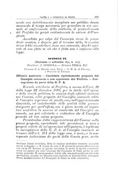 La giustizia amministrativa raccolta di decisioni e pareri del Consiglio di Stato, decisioni della Corte dei conti, sentenze della Cassazione di Roma, e decisioni delle Giunte provinciali amministrative