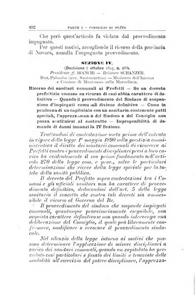 La giustizia amministrativa raccolta di decisioni e pareri del Consiglio di Stato, decisioni della Corte dei conti, sentenze della Cassazione di Roma, e decisioni delle Giunte provinciali amministrative