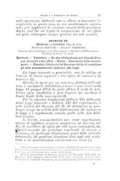 La giustizia amministrativa raccolta di decisioni e pareri del Consiglio di Stato, decisioni della Corte dei conti, sentenze della Cassazione di Roma, e decisioni delle Giunte provinciali amministrative