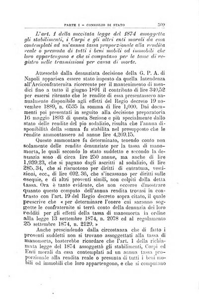 La giustizia amministrativa raccolta di decisioni e pareri del Consiglio di Stato, decisioni della Corte dei conti, sentenze della Cassazione di Roma, e decisioni delle Giunte provinciali amministrative