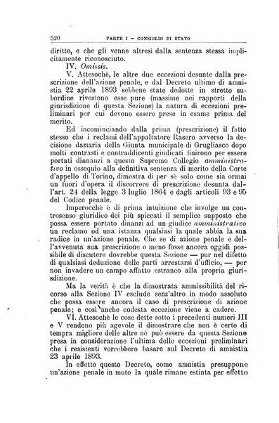 La giustizia amministrativa raccolta di decisioni e pareri del Consiglio di Stato, decisioni della Corte dei conti, sentenze della Cassazione di Roma, e decisioni delle Giunte provinciali amministrative