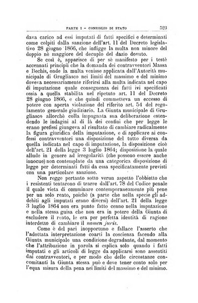 La giustizia amministrativa raccolta di decisioni e pareri del Consiglio di Stato, decisioni della Corte dei conti, sentenze della Cassazione di Roma, e decisioni delle Giunte provinciali amministrative