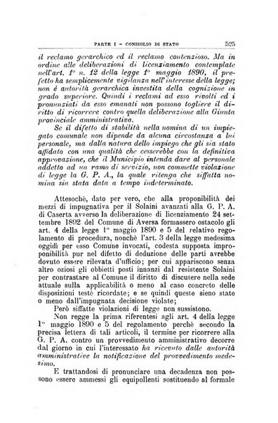 La giustizia amministrativa raccolta di decisioni e pareri del Consiglio di Stato, decisioni della Corte dei conti, sentenze della Cassazione di Roma, e decisioni delle Giunte provinciali amministrative