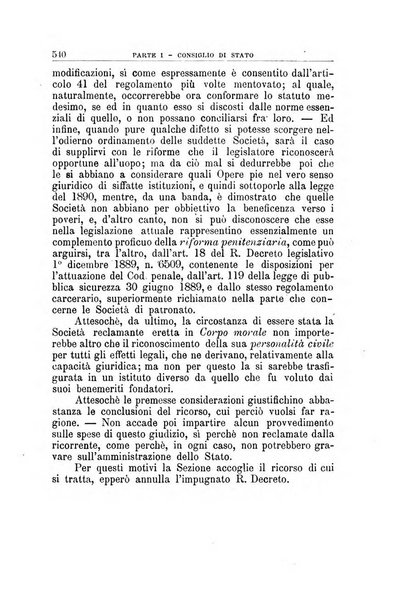 La giustizia amministrativa raccolta di decisioni e pareri del Consiglio di Stato, decisioni della Corte dei conti, sentenze della Cassazione di Roma, e decisioni delle Giunte provinciali amministrative