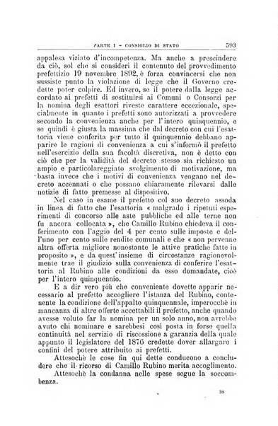 La giustizia amministrativa raccolta di decisioni e pareri del Consiglio di Stato, decisioni della Corte dei conti, sentenze della Cassazione di Roma, e decisioni delle Giunte provinciali amministrative