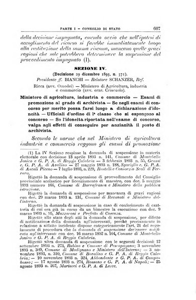 La giustizia amministrativa raccolta di decisioni e pareri del Consiglio di Stato, decisioni della Corte dei conti, sentenze della Cassazione di Roma, e decisioni delle Giunte provinciali amministrative