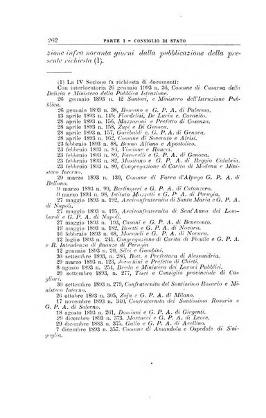 La giustizia amministrativa raccolta di decisioni e pareri del Consiglio di Stato, decisioni della Corte dei conti, sentenze della Cassazione di Roma, e decisioni delle Giunte provinciali amministrative