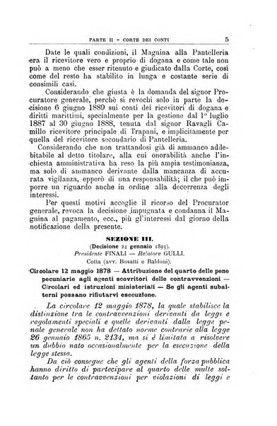 La giustizia amministrativa raccolta di decisioni e pareri del Consiglio di Stato, decisioni della Corte dei conti, sentenze della Cassazione di Roma, e decisioni delle Giunte provinciali amministrative