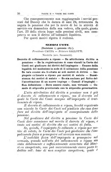 La giustizia amministrativa raccolta di decisioni e pareri del Consiglio di Stato, decisioni della Corte dei conti, sentenze della Cassazione di Roma, e decisioni delle Giunte provinciali amministrative