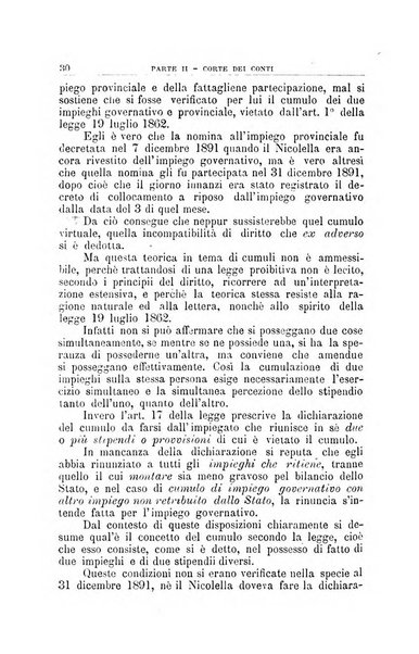 La giustizia amministrativa raccolta di decisioni e pareri del Consiglio di Stato, decisioni della Corte dei conti, sentenze della Cassazione di Roma, e decisioni delle Giunte provinciali amministrative