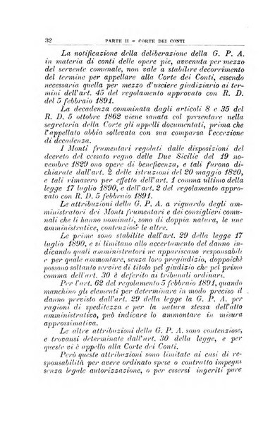 La giustizia amministrativa raccolta di decisioni e pareri del Consiglio di Stato, decisioni della Corte dei conti, sentenze della Cassazione di Roma, e decisioni delle Giunte provinciali amministrative