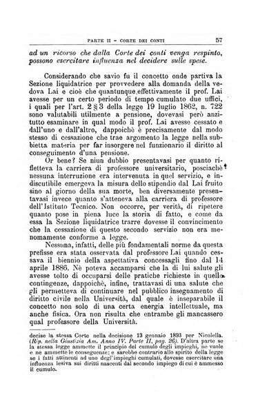 La giustizia amministrativa raccolta di decisioni e pareri del Consiglio di Stato, decisioni della Corte dei conti, sentenze della Cassazione di Roma, e decisioni delle Giunte provinciali amministrative