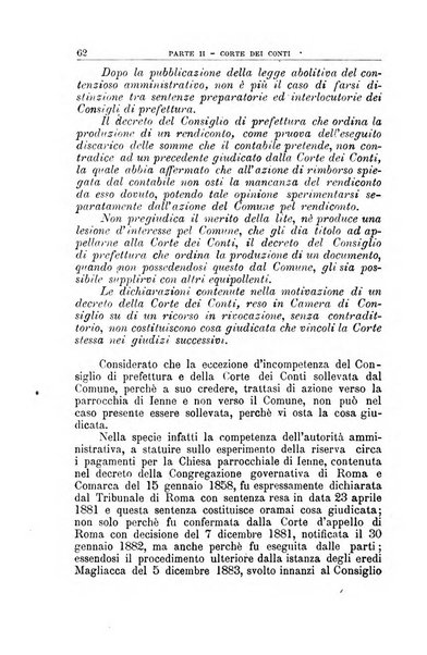 La giustizia amministrativa raccolta di decisioni e pareri del Consiglio di Stato, decisioni della Corte dei conti, sentenze della Cassazione di Roma, e decisioni delle Giunte provinciali amministrative