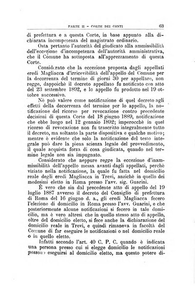 La giustizia amministrativa raccolta di decisioni e pareri del Consiglio di Stato, decisioni della Corte dei conti, sentenze della Cassazione di Roma, e decisioni delle Giunte provinciali amministrative