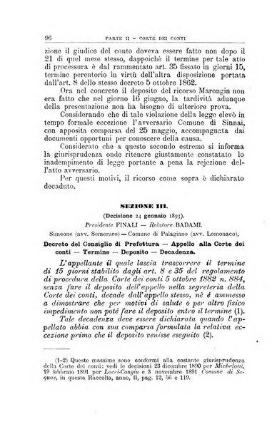 La giustizia amministrativa raccolta di decisioni e pareri del Consiglio di Stato, decisioni della Corte dei conti, sentenze della Cassazione di Roma, e decisioni delle Giunte provinciali amministrative