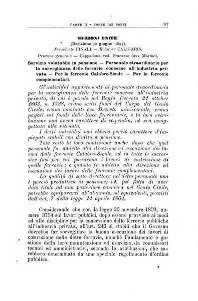 La giustizia amministrativa raccolta di decisioni e pareri del Consiglio di Stato, decisioni della Corte dei conti, sentenze della Cassazione di Roma, e decisioni delle Giunte provinciali amministrative