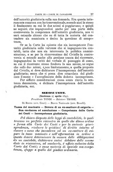 La giustizia amministrativa raccolta di decisioni e pareri del Consiglio di Stato, decisioni della Corte dei conti, sentenze della Cassazione di Roma, e decisioni delle Giunte provinciali amministrative