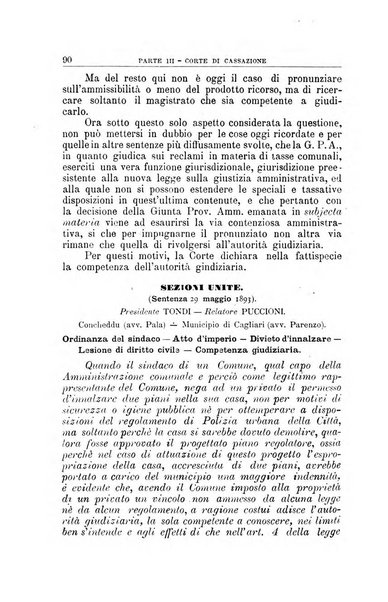 La giustizia amministrativa raccolta di decisioni e pareri del Consiglio di Stato, decisioni della Corte dei conti, sentenze della Cassazione di Roma, e decisioni delle Giunte provinciali amministrative