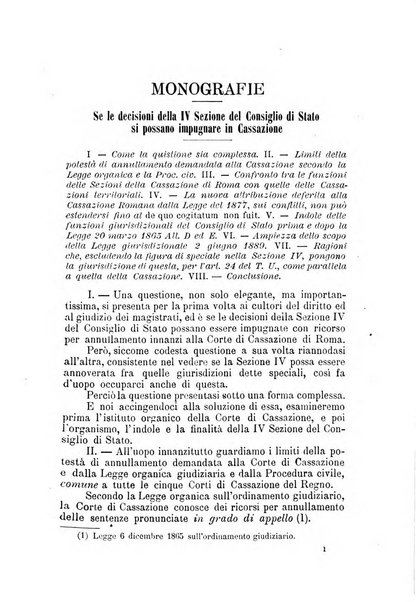 La giustizia amministrativa raccolta di decisioni e pareri del Consiglio di Stato, decisioni della Corte dei conti, sentenze della Cassazione di Roma, e decisioni delle Giunte provinciali amministrative