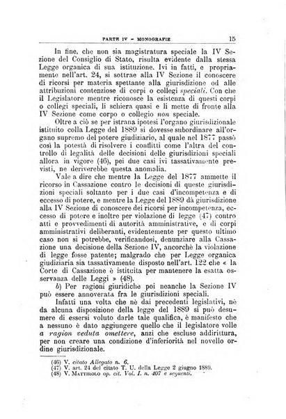 La giustizia amministrativa raccolta di decisioni e pareri del Consiglio di Stato, decisioni della Corte dei conti, sentenze della Cassazione di Roma, e decisioni delle Giunte provinciali amministrative