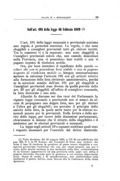 La giustizia amministrativa raccolta di decisioni e pareri del Consiglio di Stato, decisioni della Corte dei conti, sentenze della Cassazione di Roma, e decisioni delle Giunte provinciali amministrative