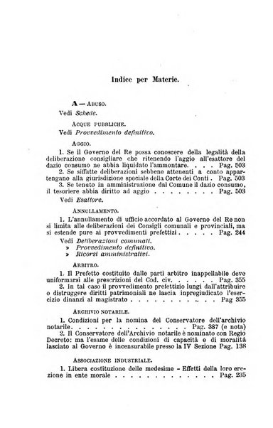 La giustizia amministrativa raccolta di decisioni e pareri del Consiglio di Stato, decisioni della Corte dei conti, sentenze della Cassazione di Roma, e decisioni delle Giunte provinciali amministrative