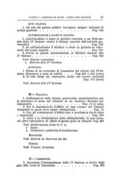 La giustizia amministrativa raccolta di decisioni e pareri del Consiglio di Stato, decisioni della Corte dei conti, sentenze della Cassazione di Roma, e decisioni delle Giunte provinciali amministrative