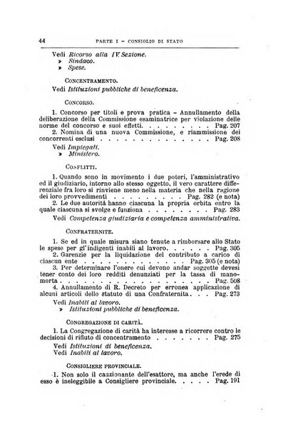 La giustizia amministrativa raccolta di decisioni e pareri del Consiglio di Stato, decisioni della Corte dei conti, sentenze della Cassazione di Roma, e decisioni delle Giunte provinciali amministrative