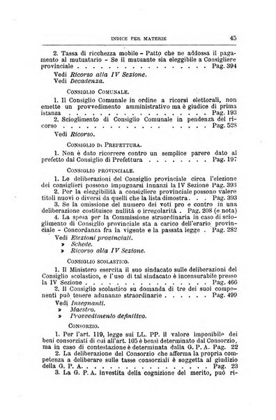 La giustizia amministrativa raccolta di decisioni e pareri del Consiglio di Stato, decisioni della Corte dei conti, sentenze della Cassazione di Roma, e decisioni delle Giunte provinciali amministrative