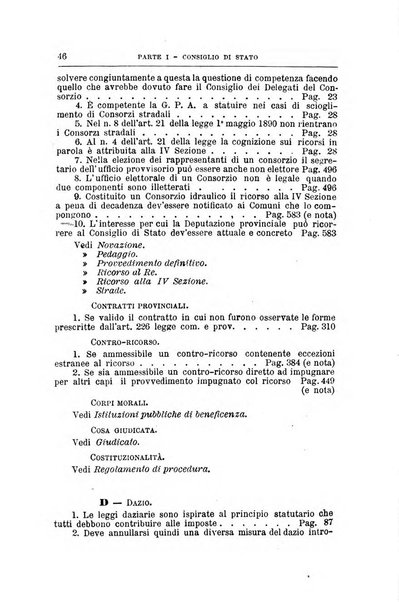 La giustizia amministrativa raccolta di decisioni e pareri del Consiglio di Stato, decisioni della Corte dei conti, sentenze della Cassazione di Roma, e decisioni delle Giunte provinciali amministrative