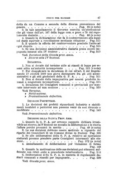 La giustizia amministrativa raccolta di decisioni e pareri del Consiglio di Stato, decisioni della Corte dei conti, sentenze della Cassazione di Roma, e decisioni delle Giunte provinciali amministrative