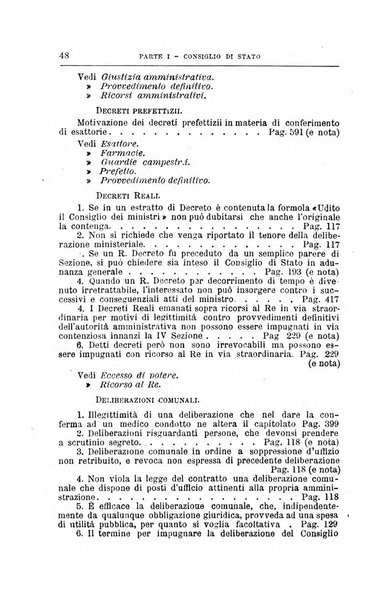 La giustizia amministrativa raccolta di decisioni e pareri del Consiglio di Stato, decisioni della Corte dei conti, sentenze della Cassazione di Roma, e decisioni delle Giunte provinciali amministrative