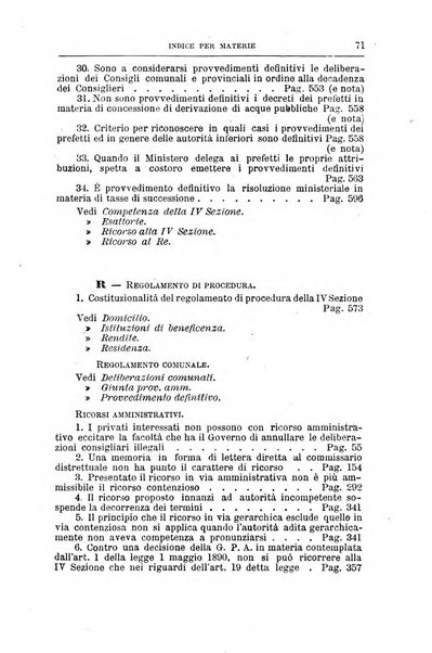 La giustizia amministrativa raccolta di decisioni e pareri del Consiglio di Stato, decisioni della Corte dei conti, sentenze della Cassazione di Roma, e decisioni delle Giunte provinciali amministrative