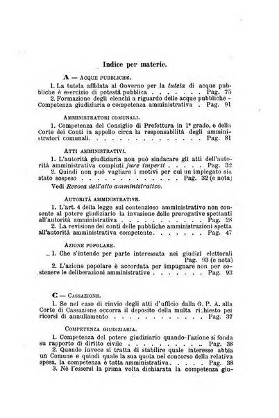 La giustizia amministrativa raccolta di decisioni e pareri del Consiglio di Stato, decisioni della Corte dei conti, sentenze della Cassazione di Roma, e decisioni delle Giunte provinciali amministrative