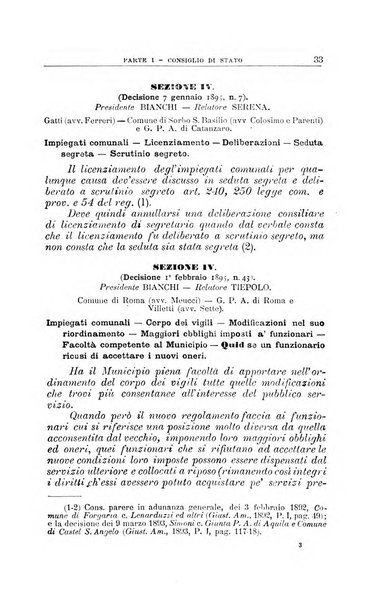 La giustizia amministrativa raccolta di decisioni e pareri del Consiglio di Stato, decisioni della Corte dei conti, sentenze della Cassazione di Roma, e decisioni delle Giunte provinciali amministrative