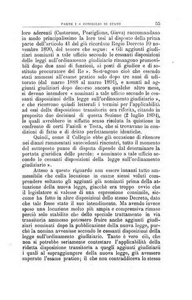 La giustizia amministrativa raccolta di decisioni e pareri del Consiglio di Stato, decisioni della Corte dei conti, sentenze della Cassazione di Roma, e decisioni delle Giunte provinciali amministrative