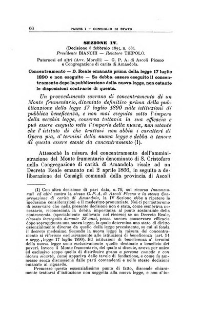 La giustizia amministrativa raccolta di decisioni e pareri del Consiglio di Stato, decisioni della Corte dei conti, sentenze della Cassazione di Roma, e decisioni delle Giunte provinciali amministrative