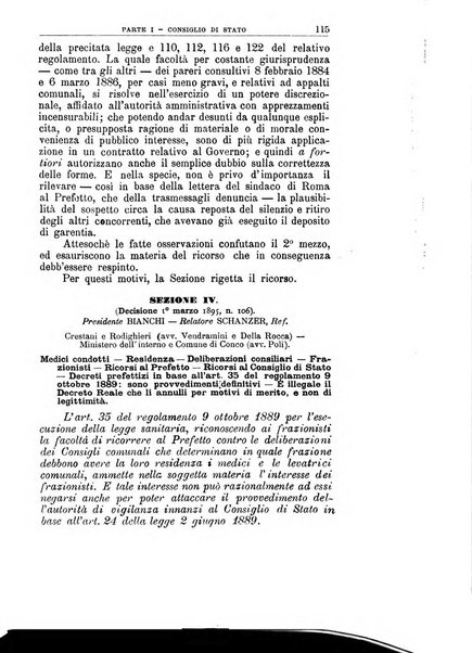 La giustizia amministrativa raccolta di decisioni e pareri del Consiglio di Stato, decisioni della Corte dei conti, sentenze della Cassazione di Roma, e decisioni delle Giunte provinciali amministrative