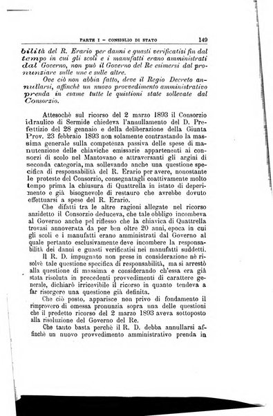 La giustizia amministrativa raccolta di decisioni e pareri del Consiglio di Stato, decisioni della Corte dei conti, sentenze della Cassazione di Roma, e decisioni delle Giunte provinciali amministrative