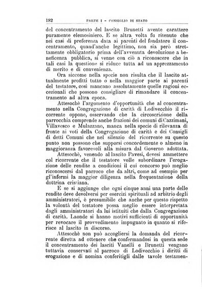 La giustizia amministrativa raccolta di decisioni e pareri del Consiglio di Stato, decisioni della Corte dei conti, sentenze della Cassazione di Roma, e decisioni delle Giunte provinciali amministrative