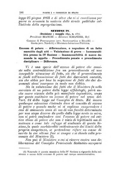 La giustizia amministrativa raccolta di decisioni e pareri del Consiglio di Stato, decisioni della Corte dei conti, sentenze della Cassazione di Roma, e decisioni delle Giunte provinciali amministrative