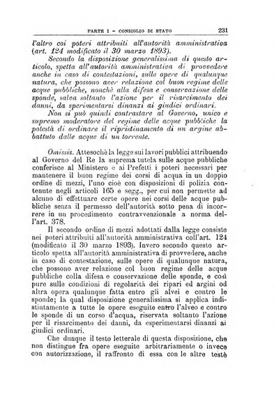 La giustizia amministrativa raccolta di decisioni e pareri del Consiglio di Stato, decisioni della Corte dei conti, sentenze della Cassazione di Roma, e decisioni delle Giunte provinciali amministrative